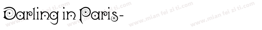 Darling in Paris字体转换